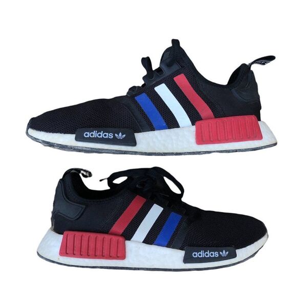 2019 Adidas NMD R1 Black Tri-Color Size 8 Black - Picture 2 of 16